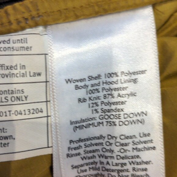 EDDIE Bauer Goose down "Skyliner" coat brown fits medium - Picture 10 of 12